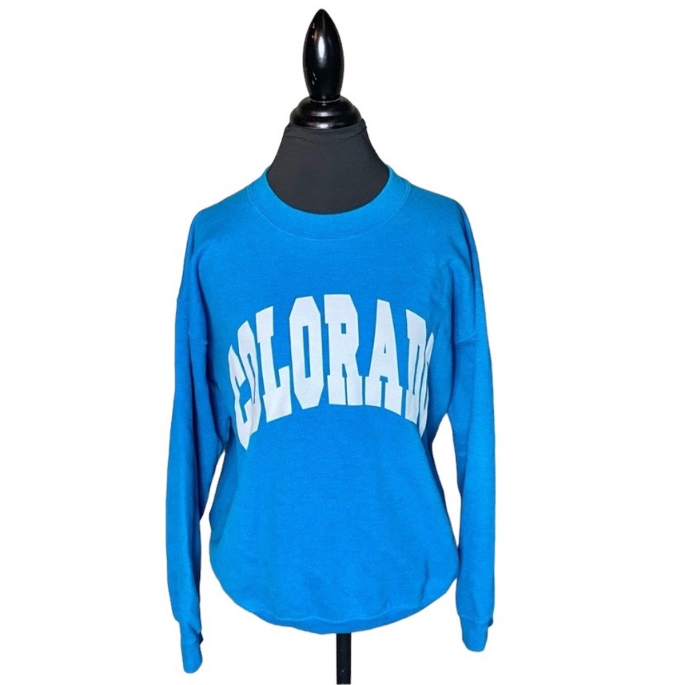 Sold-VTG GILDAN COLORADO CREWNECK SWEATSHIRT - Picture 1 of 10